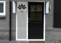 Voordeursticker met huisnummer