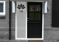 Voordeursticker met huisnummer