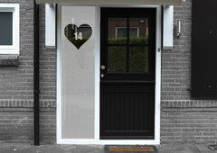 Voordeursticker met huisnummer