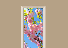 deursticker bloemen japanse pruim