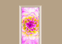 deursticker bloemen calla roze