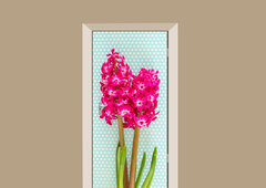 deursticker bloemen hyacint 