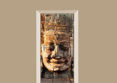Deursticker boeddha Bayon tempel