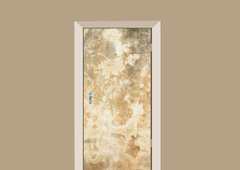 Deursticker abstract beige