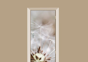 Deursticker paardenbloem close-up