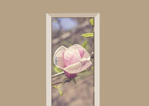 Deursticker magnolia in bloei