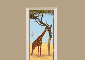 Deursticker giraffe