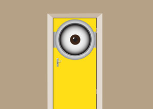 Deursticker Minions eye