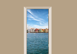 Deursticker Willemstad Curacao