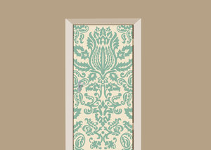 Deursticker barok damask