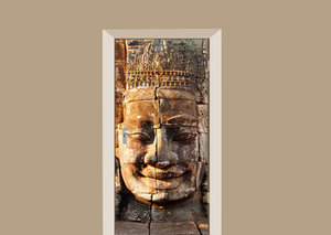 Deursticker Boeddha Bayon tempel