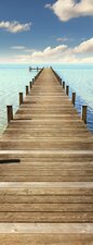 SALE: Muursticker/deursticker steiger aan zee 45x200cm (BxL)