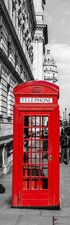SALE: Poster/sticker telefooncel Londen 43x205cm (BxL)