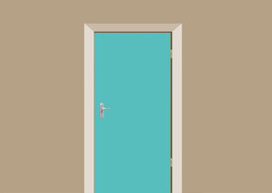 Deursticker mint